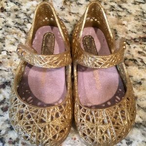 💛🎃Mini Melissa Gold Zig Zag size 6 🎃💛